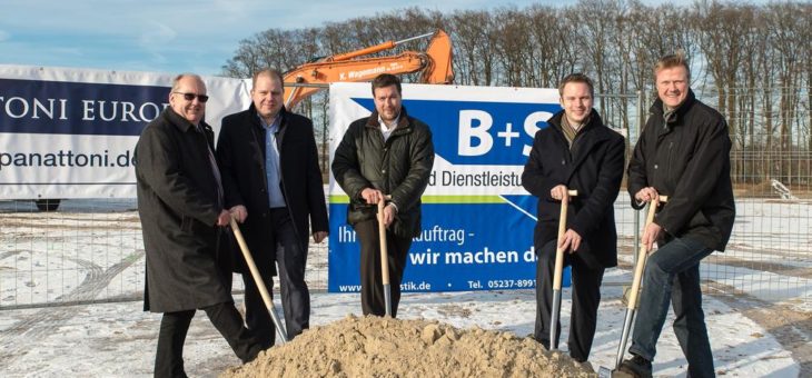 Spatenstich: B+S baut neuen  Logistikkomplex in Borgholzhausen