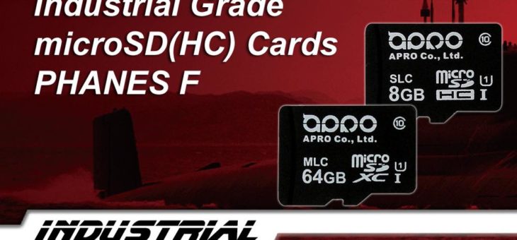 Industrielle microSD Cards mit bis zu 64GB Kapazität