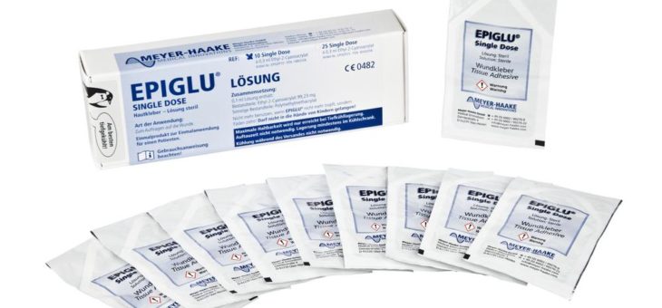 Neu! Ab sofort ist der bewährte Ethyl-2-Cyanoacrylat-Kleber – EPIGLU® zusätzlich auch als Single Dose mit 0,5 ml Inhalt lieferbar