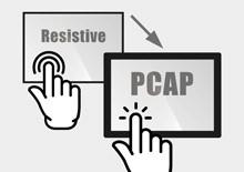 Geräteupgrade durch PCAP Projected Capacitive Touch Replacement