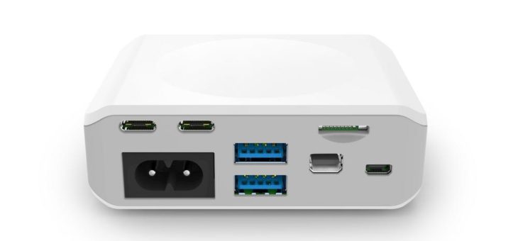 Marble USB-C 3.1 Power Delivery Ladegerät/Hub mit integriertem 60 Watt Netzteil und 4K Bildschirmanschluss