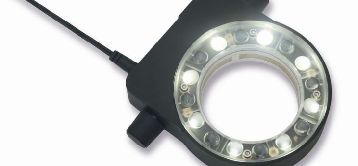 Neues High Power LED Ringlicht für die Mikroskopie mit höchstem Bedienkomfort
