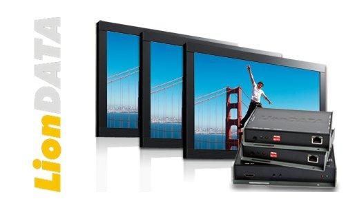 Digital-Signage: Audio- und Video-Signalübertragung mit dem LionDATA AVX-IP-HDMI System im Kassenbereich