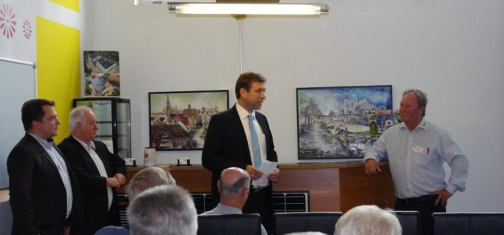 Landrat Ulm und Klimaschutzmanager Bigge eröffnen den Tag der offenen Tür