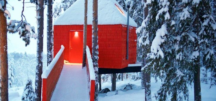 Baumhäuser, Iglus, Eispaläste:  Coole Nächte in Schwedisch Lappland