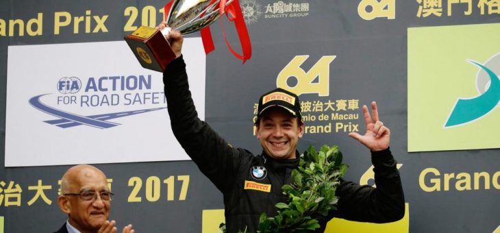 Augusto Farfus feiert mit dem 18. BMW Art Car Platz zwei im Samstagsrennen von Macau – Chaz Mostert wird Fünfter