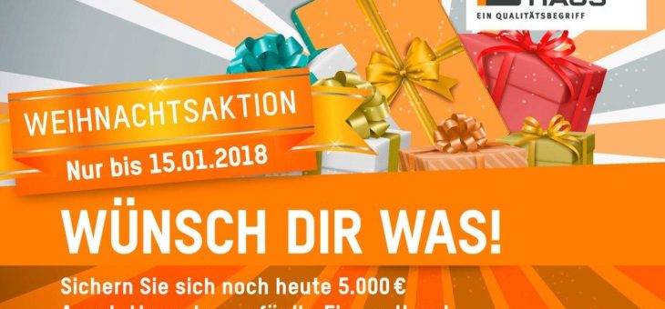 Weihnachtsaktion von FingerHaus – Stattlicher Bonus für Häuslebauer