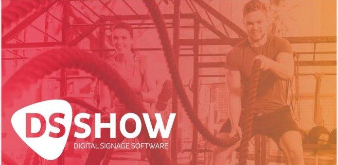 Digital Signage Software DSSHOW für Fitnessstudios