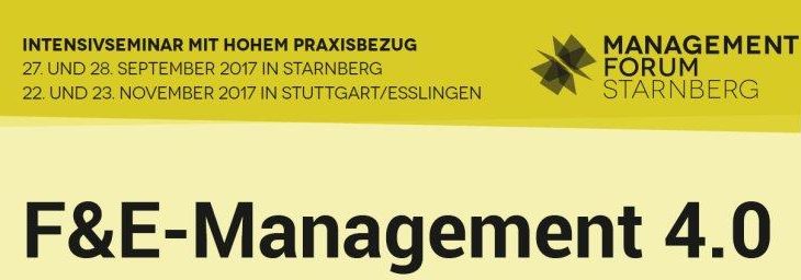 F&E-Management 4.0 – Intensivseminar