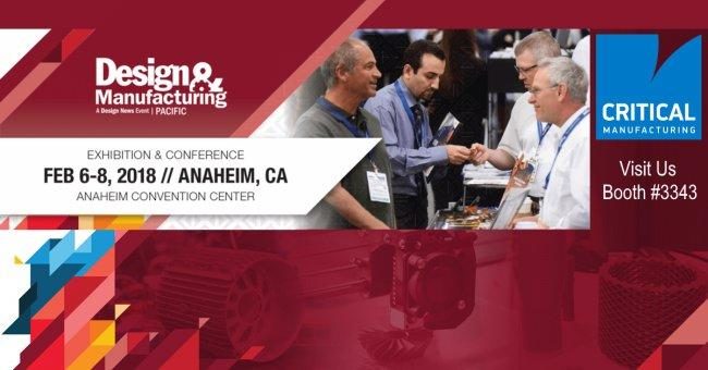 Critical Manufacturing zeigt modernes MES für IoT und Smart Manufacturing auf der Pacific Design & Manufacturing Show 2018