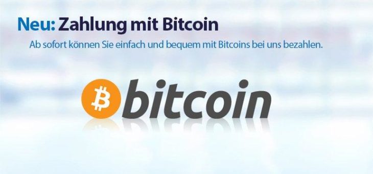 meddax24.de akzeptiert ab sofort Bitcoin als Zahlungsmittel