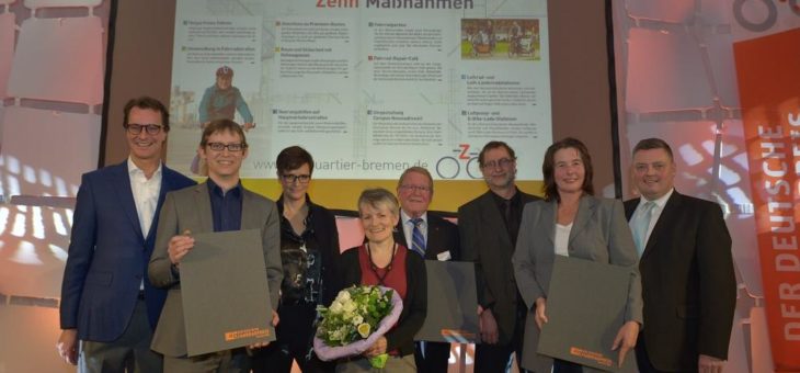 Glückliche Gewinner beim Deutschen Fahrradpreis 2018 in Essen
