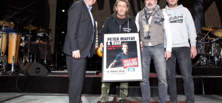Ausverkaufte Messehalle: SOLD OUT AWARD der Erfurter Messe für Peter Maffay & Band