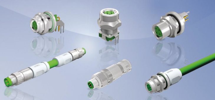 M8x1 Steckverbindern D-codiert mit „Fast Ethernet“