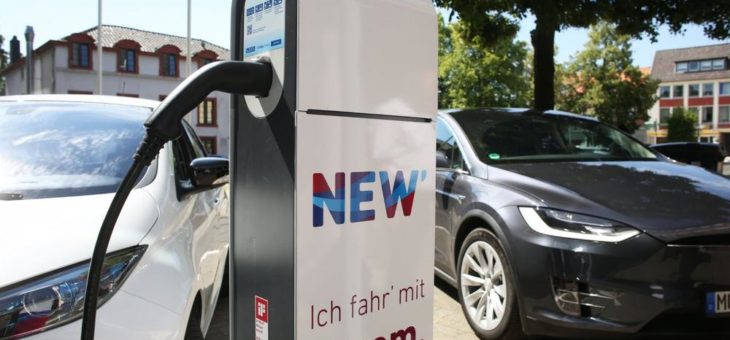 NEW baut die Lade-Infrastruktur für E-Mobilität in der Region weiter aus