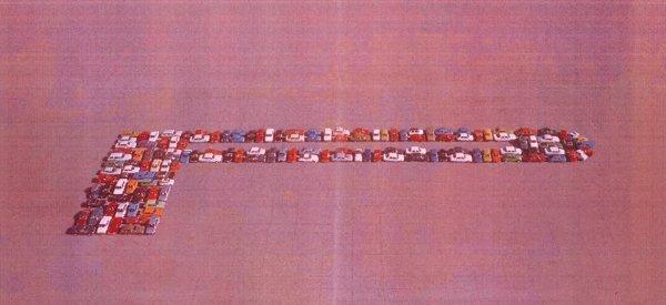 41 GT3 Renner stellen das bekannte P Lungo-Motiv aus dem Jahr 1978 nach
