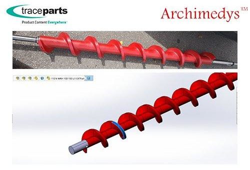 Archimedys-Exventys arbeitet mit TraceParts zusammen, um für seine Bauteile zu werben