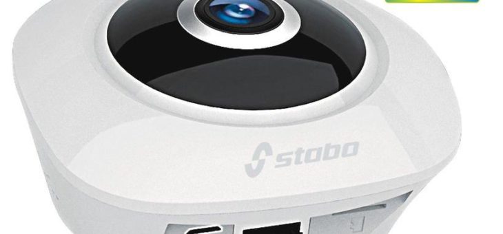 stabo WLAN indoorcam_fisheye 360° – Behalten Sie an jedem Ort der Welt Ihr Zuhause im Blick*