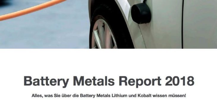 Battery Metals Report 2018 auf Deutsch
