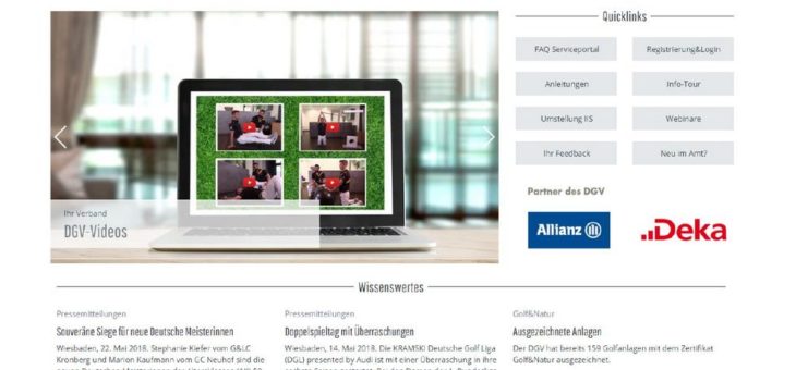 Deutscher Golf Verband startet Serviceportal für Golfclubs mit CONTENS