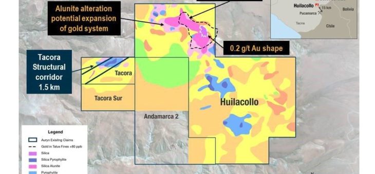 Auryn stößt bei Grabungen in Huilacollo auf Oxidmineralisierung über 61 Meter mit 0,7 g/t Gold und 9,5 g/t Silber