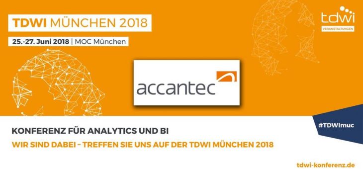 Lernen Sie die accantec group als Komplettanbieter für Business Intelligence, Data Analytics und SAP ERP Finance auf der TDWI Konferenz München kennen