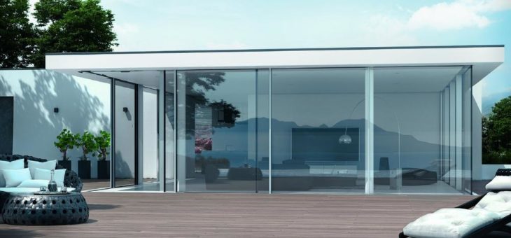 Kombination von zwei Panorama Design Konstruktionen: Schüco Seamless