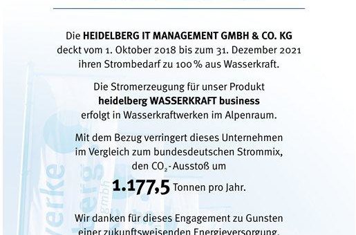 Heidelberg iT bekennt sich zu Stadtwerken als Energieversorger