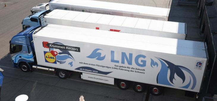 Krummen Kerzers und Lidl Schweiz ebnen den Weg für den LNG-Antrieb