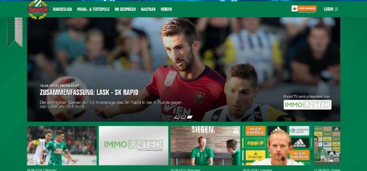 SK Rapid Wien jetzt auch digital erste Liga