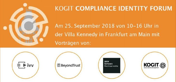 KOGIT Compliance Identity Forum am 25.9.2018