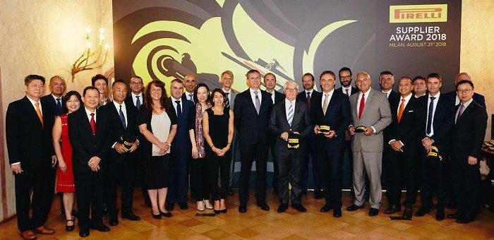 Pirelli Supplier Award 2018: Lieferanten für Innovation, Servicequalität und Nachhaltigkeit ausgezeichnet