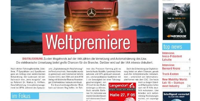 IAA aktuell wieder live am Start zur #iaa