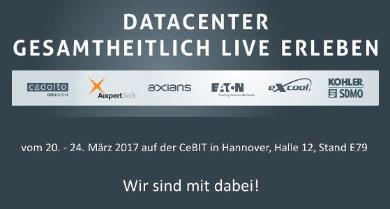 AixpertSoft auf der CeBIT als Partner auf dem Gemeinschaftsstand „Datacenter gesamtheitlich live erleben“, Halle 12, Stand E79