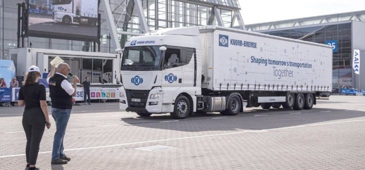 IAA Nutzfahrzeuge 2018: Strategie und Produktoffensive von Knorr-Bremse zu Megatrends der Branche kommen bei Kunden sehr gut an