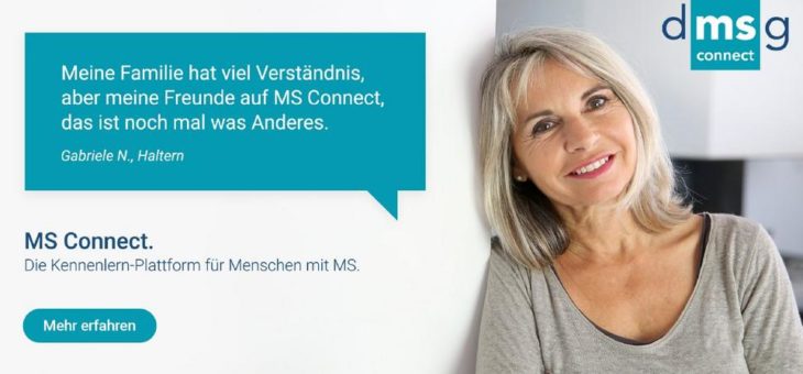 MS Connect: Kennenlern-Plattform der Deutschen Multiple Sklerose Gesellschaft (DMSG) verbindet MS-Betroffene im geschützten Raum