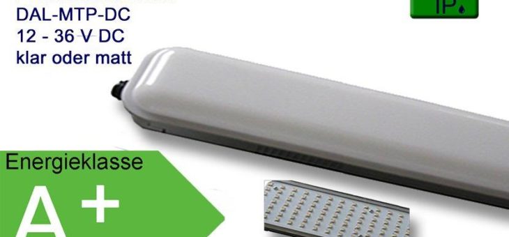 IP65 LED Wannenleuchten für Kleinspannung 12 – 36 VDC
