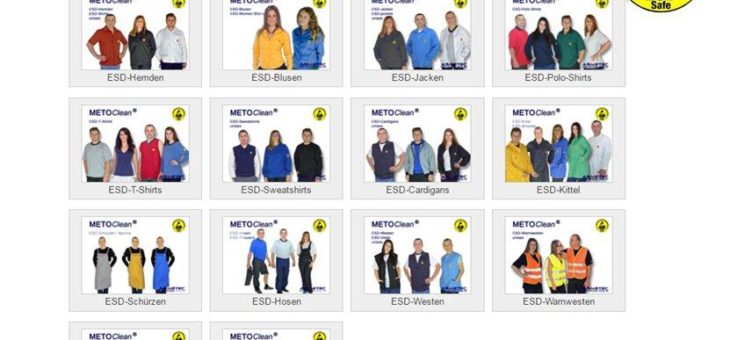 ESD Kleidung bis Größe 6XL