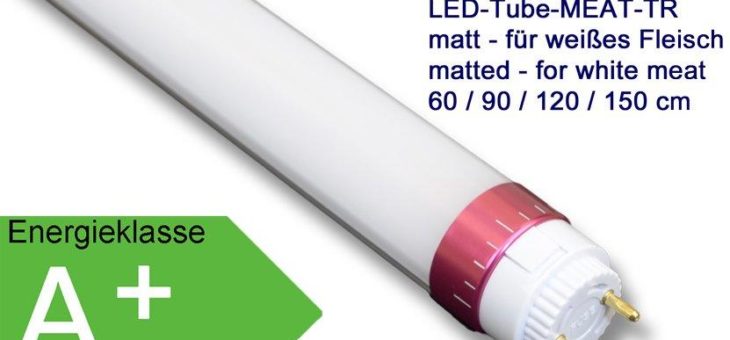 LED MEAT Röhren für Fleischtheken mit Geflügelfleisch