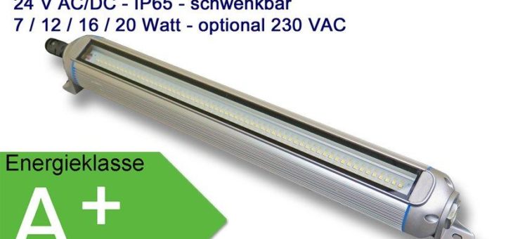 LED-Maschinenleuchten in verschiedenen Ausführungen