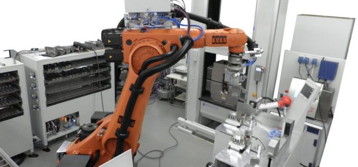 Automatischer Zugversuch an Betonstahl- und Drahtproben