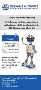 Hegewald & Peschke MPT GmbH feiert 10-jähriges Jubiläum der Vertriebsvertretung in Ulm