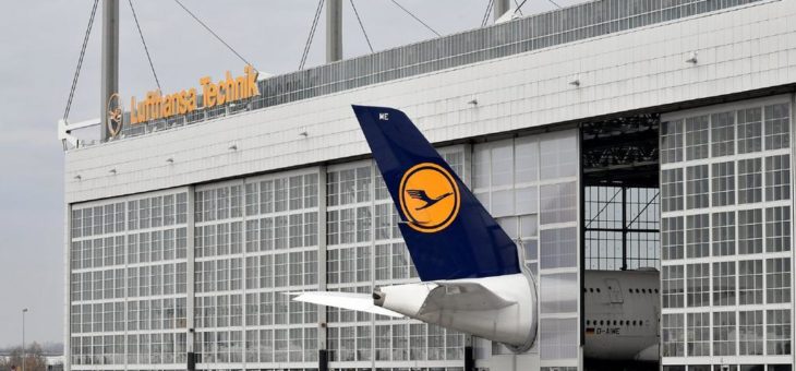 Maßanfertigung für den Riesen-Airbus A380 der Lufthansa am Münchner Flughafen