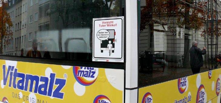 3M unterstützt Aktion „Vorsicht Toter Winkel!“ der Landesverkehrswacht NRW
