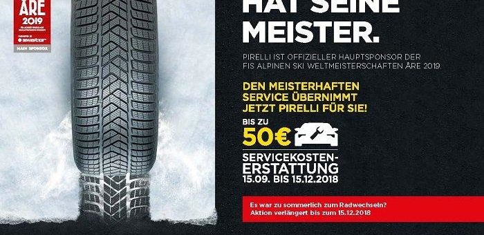 Pirelli verlängert Winter-Promotion 2018 bis zum 15. Dezember