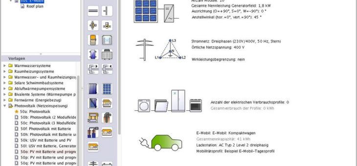 E-Mobility in Polysun 10.0