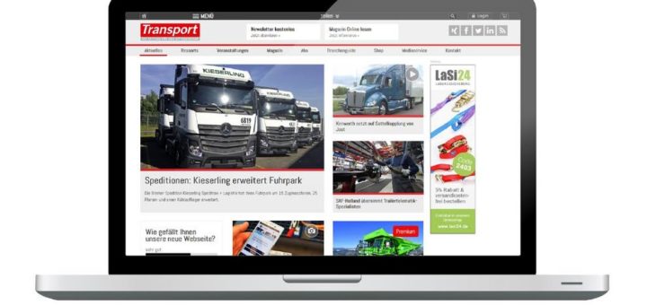 Der Web-Auftritt der Zeitung Transport: Neu, modern und bietet mehr für Abonnenten