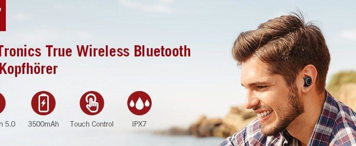 Bluetooth kabellose Kopfhörer von TaoTronics ermöglichen eine Wiedergabezeit von einer Woche