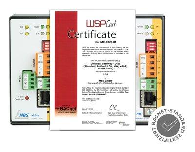 MBS Universal Gateways nach BACnet- Standard zertifiziert