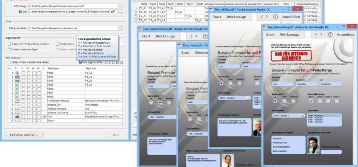 pdf-FieldMerge – das führende Werkzeug zum Befüllen von PDF-Formularfeldern wurde optimiert für Win10 und macOS Sierra